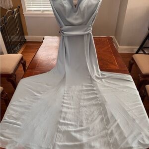 Vera Wang Sky Blue Maxi Dress